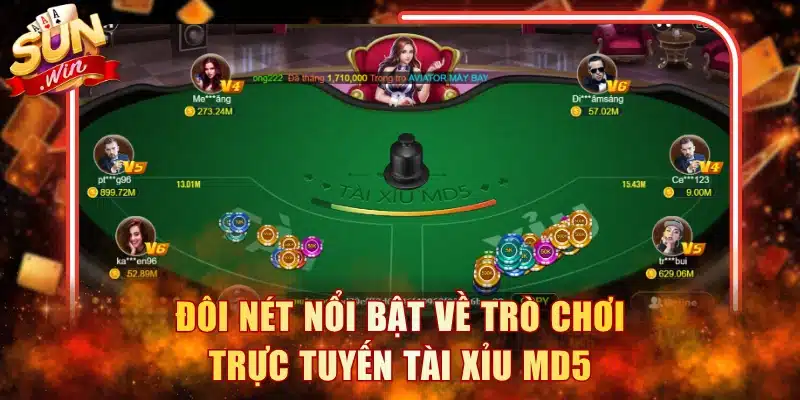 Đôi nét nổi bật về trò chơi trực tuyến Tài Xỉu MD5