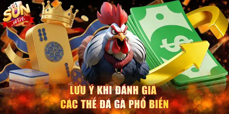 Lưu ý khi đánh giá các thế đá gà phổ biến