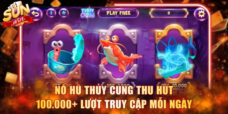 Nổ hũ Thủy Cung thu hút 100.000+ lượt truy cập mỗi ngày