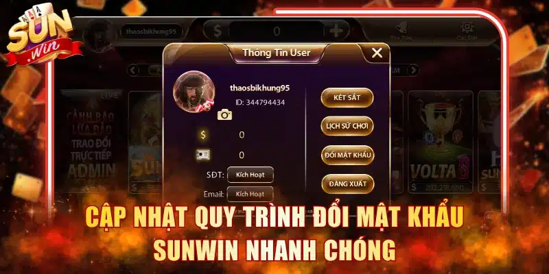 Quy trình thay đổi thông tin đăng nhập bảo mật