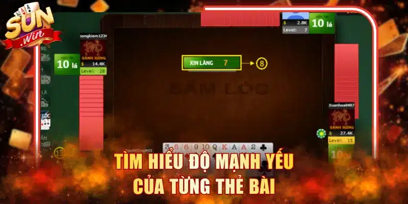 Tìm hiểu độ mạnh yếu của từng thẻ bài